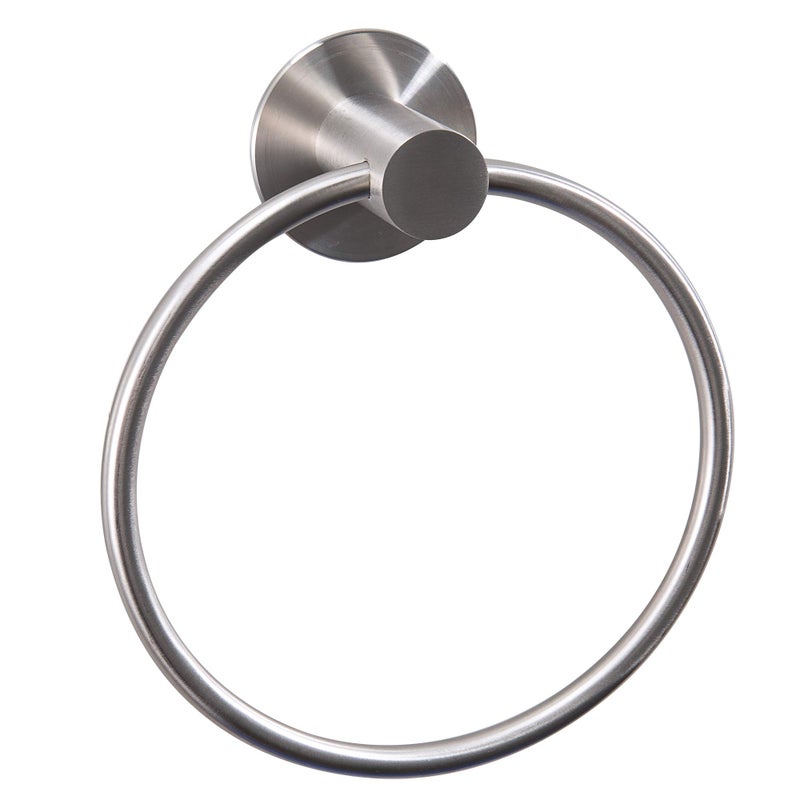 GERUIKE Adhesive Towel Ring Wall Mount Hand Towel Ring Self Adhesive Towel Hanger Stainless Steel Rustproof Brushed Nickel - Image 1